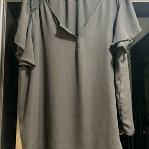 Torrid Black V-Neck Blouse